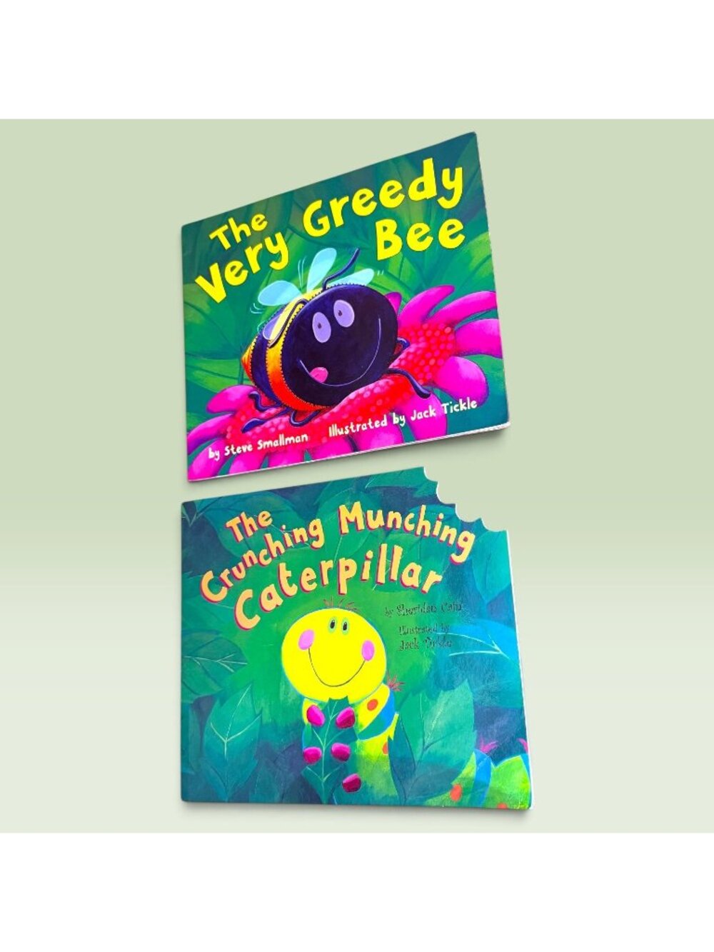 The Crunching Munching Caterpillar + The Very Greedy Bee Children’s Book Set